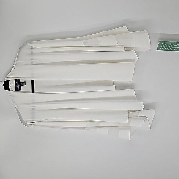 R&M Collection Elegant Creamy White Bell Sleeve Open Front Shrug Jacket - Picture 14 of 15